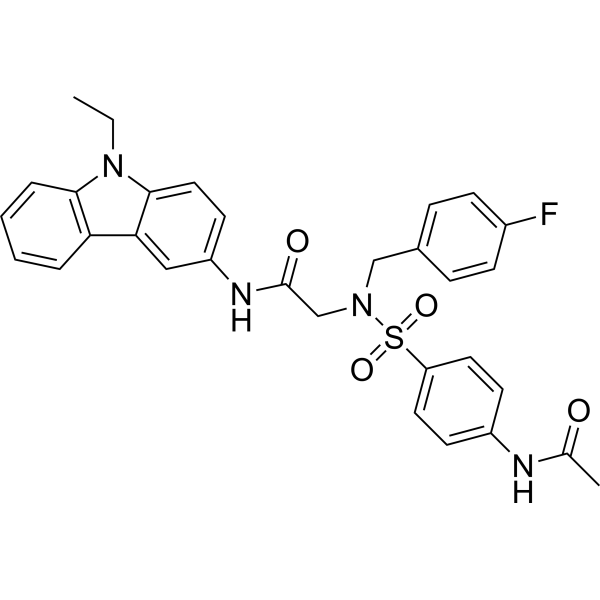 2-[[[4-(Acetylamino)phenyl]sulfonyl][(4-fluorophenyl)methyl]amino]-N-(9-ethyl-9H-carbazol-3-yl)aceta